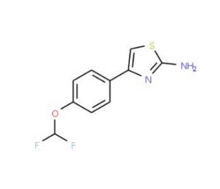4-(4-Difluoromethoxy-phenyl)-thiazol-2-ylamine - chemical structure image
