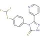 4-(4-Difluoromethylsulfanyl-phenyl)-5-pyridin-3-yl-4H-[1,2,4]triazole-3-thiol - chemical structure image