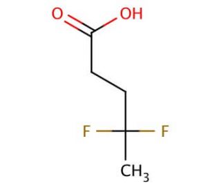 4,4-difluoropentanoic acid - chemical structure image