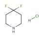4,4-Difluoropiperidine hydrochloride (CAS 144230-52-4) - chemical structure image