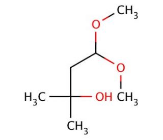 4,4-Dimethoxy-2-methyl-2-butanol (CAS 31525-67-4) - chemical structure image