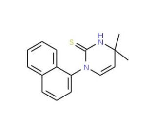 4,4-Dimethyl-1-(1-naphthyl)-1,4-dihydropyrimidine-2-thiol - chemical structure image