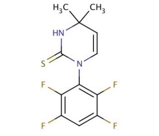 4,4-Dimethyl-1-(2,3,5,6-tetrafluorophenyl)-1,4-dihydropyrimidine-2-thiol - chemical structure image
