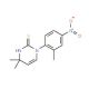4,4-Dimethyl-1-(2-methyl-4-nitrophenyl)-1,4-dihydropyrimidine-2-thiol - chemical structure image