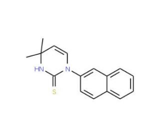 4,4-Dimethyl-1-(2-naphthyl)-1,4-dihydropyrimidine-2-thiol - chemical structure image