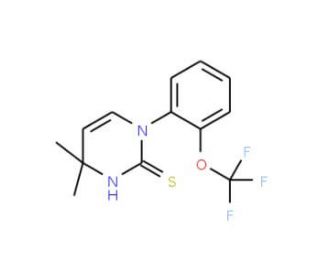 4,4-Dimethyl-1-[2-(trifluoromethoxy)phenyl]-1,4-dihydropyrimidine-2-thiol - chemical structure image
