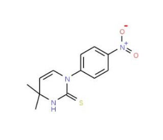 4,4-Dimethyl-1-(4-nitrophenyl)-1,4-dihydropyrimidine-2-thiol - chemical structure image