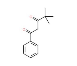4,4-Dimethyl-1-phenylpentane-1,3-dione (CAS 13988-67-5) - chemical structure image