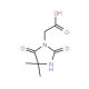 (4,4-Dimethyl-2,5-dioxo-imidazolidin-1-yl)-acetic acid (CAS 177941-95-6) - chemical structure image