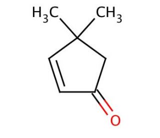 4,4-Dimethyl-2-cyclopenten-1-one (CAS 22748-16-9) - chemical structure image
