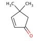 4,4-Dimethyl-2-cyclopenten-1-one (CAS 22748-16-9) - chemical structure image