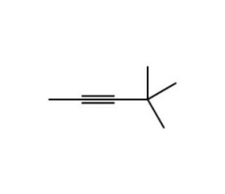 4,4-Dimethyl-2-pentyne (CAS 999-78-0) - chemical structure image