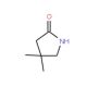 4,4-Dimethyl-2-pyrrolidinone (CAS 66899-02-3) - chemical structure image