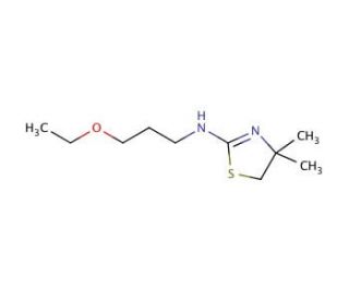 (4,4-Dimethyl-4,5-dihydro-thiazol-2-yl)-(3-ethoxy-propyl)-amine - chemical structure image