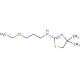 (4,4-Dimethyl-4,5-dihydro-thiazol-2-yl)-(3-ethoxy-propyl)-amine - chemical structure image