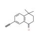 4,4-Dimethyl-7-ethynyl-1-tetralone (CAS 166978-48-9) - chemical structure image