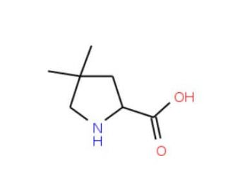 4,4-Dimethyl-L-proline (CAS 891183-50-9) - chemical structure image