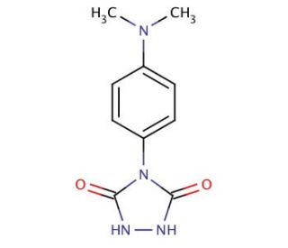 4-[4-(Dimethylamino)phenyl]-1,2,4-triazolidine-3,5-dione (CAS 883455-55-8) - chemical structure image
