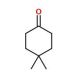 4,4-Dimethylcyclohexanone (CAS 4255-62-3) - chemical structure image