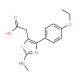 [4-(4-Ethoxy-phenyl)-2-methylamino-thiazol-5-yl]-acetic acid - chemical structure image