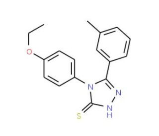 4-(4-Ethoxy-phenyl)-5-m-tolyl-4H-[1,2,4]triazole-3-thiol (CAS 713506-46-8) - chemical structure image