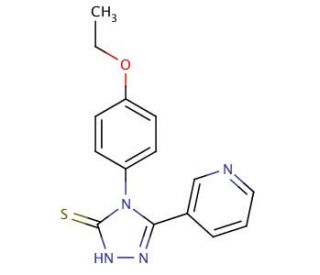 4-(4-Ethoxy-phenyl)-5-pyridin-3-yl-4H-[1,2,4]triazole-3-thiol - chemical structure image