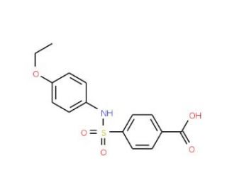 4-(4-Ethoxy-phenylsulfamoyl)-benzoic acid (CAS 18813-87-1) - chemical structure image
