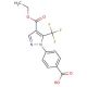 4-[4-(ethoxycarbonyl)-5-(trifluoromethyl)-1H-pyrazol-1-yl]benzoic acid - chemical structure image