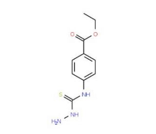 4-(4-Ethoxycarbonylphenyl)-3-thiosemicarbazide (CAS 70619-50-0) - chemical structure image