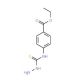 4-(4-Ethoxycarbonylphenyl)-3-thiosemicarbazide (CAS 70619-50-0) - chemical structure image