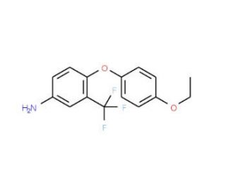 4-(4-Ethoxyphenoxy)-3-(trifluoromethyl)aniline - chemical structure image