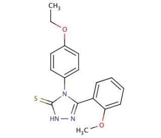 4-(4-ethoxyphenyl)-5-(2-methoxyphenyl)-4H-1,2,4-triazole-3-thiol - chemical structure image