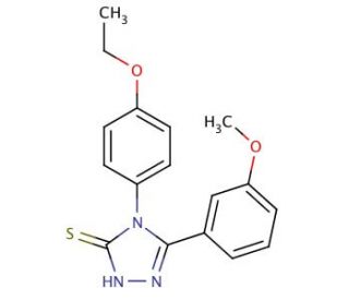4-(4-ethoxyphenyl)-5-(3-methoxyphenyl)-4H-1,2,4-triazole-3-thiol - chemical structure image