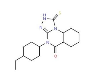 4-(4-Ethyl-phenyl)-1-mercapto-4H-[1,2,4]triazolo[4,3-a]quinazolin-5-one - chemical structure image