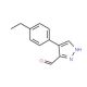 4-(4-Ethyl-phenyl)-1H-pyrazole-3-carbaldehyde - chemical structure image