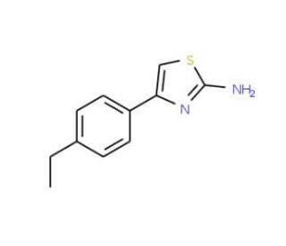 4-(4-Ethyl-phenyl)-thiazol-2-ylamine (CAS 85112-35-2) - chemical structure image
