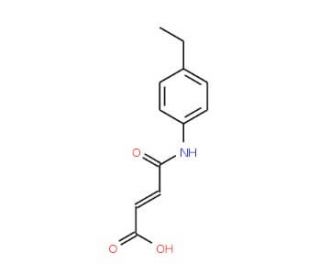 4-(4-Ethylanilino)-4-oxo-2-butenoic acid - chemical structure image