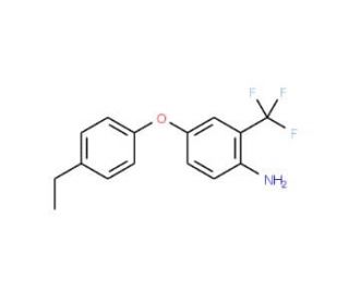 4-(4-Ethylphenoxy)-2-(trifluoromethyl)aniline - chemical structure image