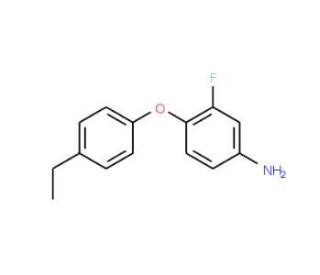 4-(4-Ethylphenoxy)-3-fluoroaniline - chemical structure image