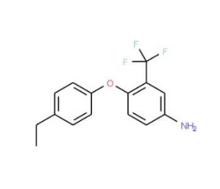 4-(4-Ethylphenoxy)-3-(trifluoromethyl)aniline - chemical structure image