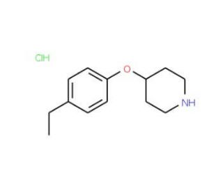 4-(4-Ethylphenoxy)piperidine hydrochloride - chemical structure image