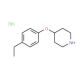 4-(4-Ethylphenoxy)piperidine hydrochloride - chemical structure image