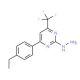 4-(4-Ethylphenyl)-2-hydrazino-6-(trifluoromethyl)-pyrimidine - chemical structure image
