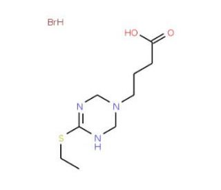 4-(4-Ethylsulfanyl-3,6-dihydro-2H-[1,3,5]triazin-1-yl)butyric acid hydrobromide - chemical structure image