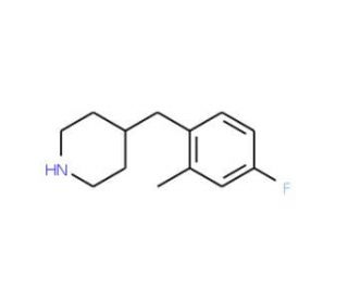 4-(4-Fluoro-2-methyl-benzyl)-piperidine (CAS 955287-76-0) - chemical structure image
