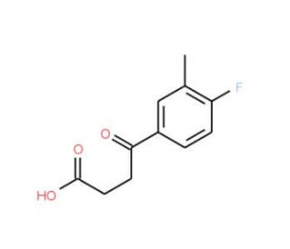 4-(4-Fluoro-3-methyl-phenyl)-4-oxo-butyric acid (CAS 349-22-4) - chemical structure image