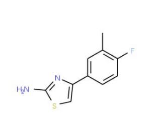 4-(4-Fluoro-3-methyl-phenyl)-thiazol-2-ylamine - chemical structure image