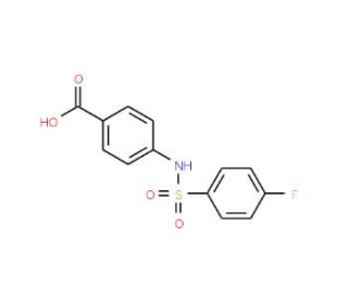 4-(4-Fluoro-benzenesulfonylamino)-benzoic acid - chemical structure image