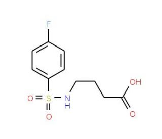 4-(4-Fluoro-benzenesulfonylamino)-butyric acid - chemical structure image