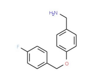 4-(4-Fluoro-benzyloxy)-benzylamine - chemical structure image